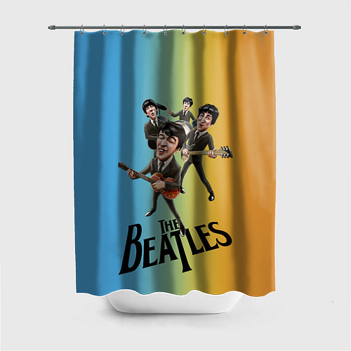 Шторка для ванной The Beatles - world legend / 3D-принт – фото 1