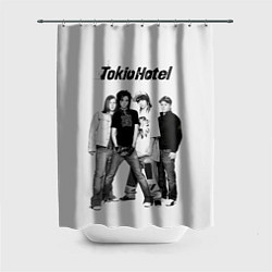 Шторка для душа Tokio Hotel pop rock band, цвет: 3D-принт