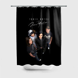 Шторка для душа Tokio Hotel pop-rock band, цвет: 3D-принт