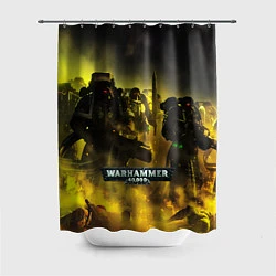 Шторка для душа Warhammer 40K - Космические Десантники, цвет: 3D-принт