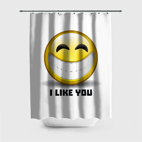 Шторка для ванной I like you / 3D-принт – фото 1