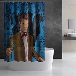 Шторка для душа Доктор Кто, цвет: 3D-принт — фото 2