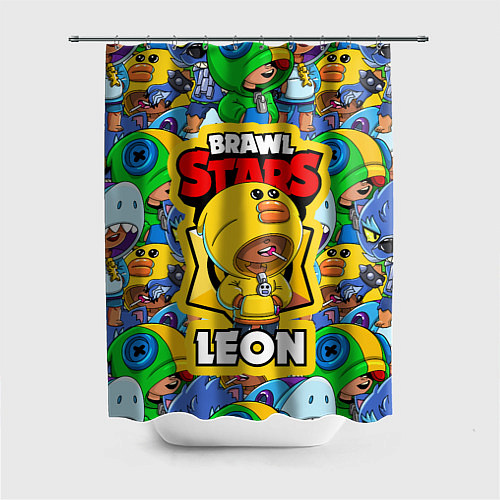 Шторка для ванной BRAWL STARS SALLY LEON / 3D-принт – фото 1