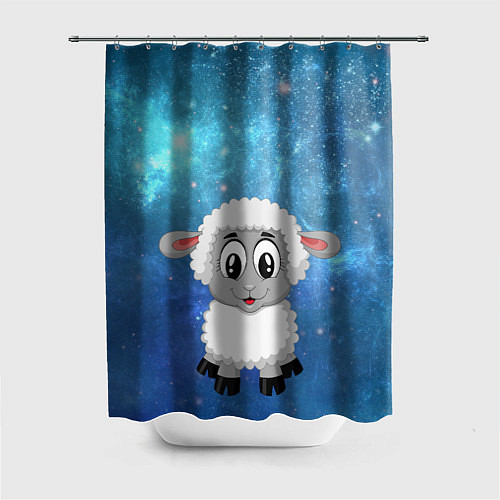 Шторка для ванной Овечка / 3D-принт – фото 1