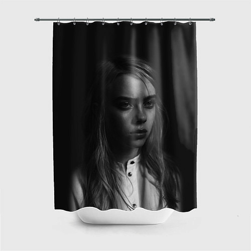 Шторка для ванной BILLIE EILISH / 3D-принт – фото 1