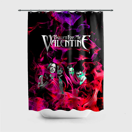 Шторка для ванной Bullet For My Valentine / 3D-принт – фото 1