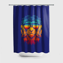 Шторка для душа LION1, цвет: 3D-принт