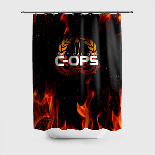 Шторка для ванной CRITICAL OPS C-OPS / 3D-принт – фото 1