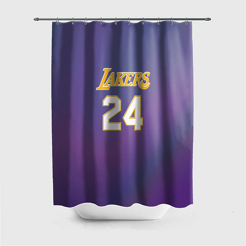 Шторка для ванной Los Angeles Lakers Kobe Brya / 3D-принт – фото 1