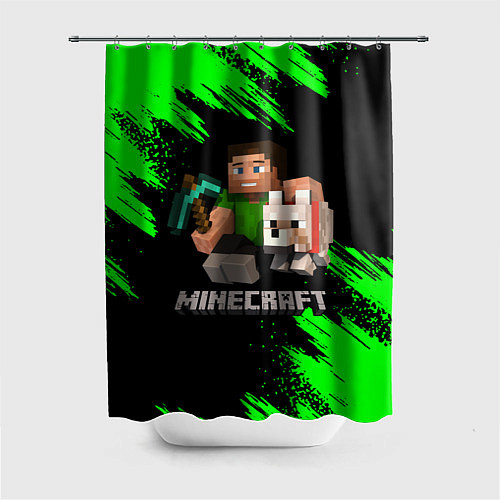 Шторка для ванной MINECRAFT / 3D-принт – фото 1