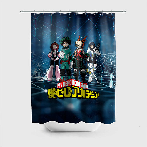 Шторка для ванной Моя геройская академия / 3D-принт – фото 1