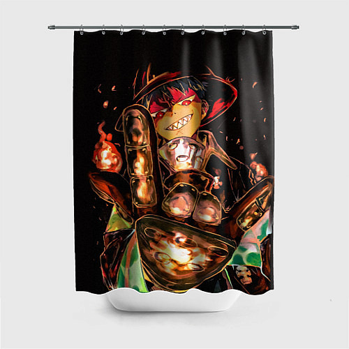 Шторка для ванной Пламенная бригада пожарных / 3D-принт – фото 1