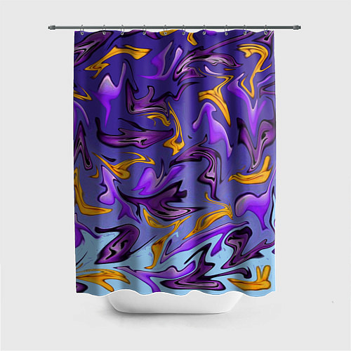 Шторка для ванной Абстракция / 3D-принт – фото 1