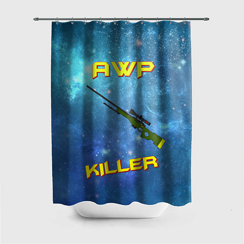 Шторка для ванной AWP killer / 3D-принт – фото 1
