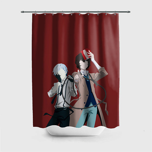 Шторка для ванной Atsushi Nakajima & Osamu Dazai / 3D-принт – фото 1
