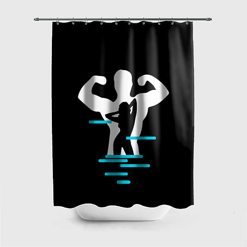 Шторка для ванной Титан / 3D-принт – фото 1