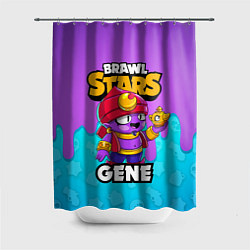 Шторка для душа BRAWL STARS GENE, цвет: 3D-принт