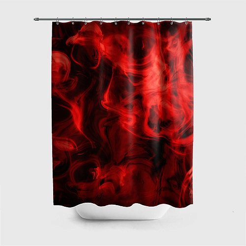 Шторка для ванной Красный дым / 3D-принт – фото 1