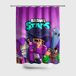 Шторка для душа BRAWL STARS BIBI, цвет: 3D-принт