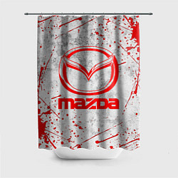 Шторка для ванной MAZDA RED LOGO