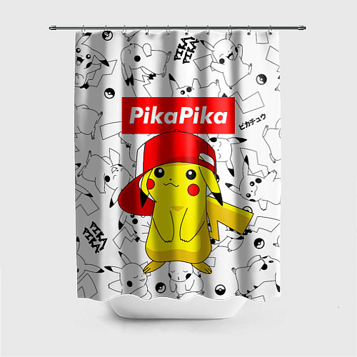 Шторка для ванной ПИКАЧУ / 3D-принт – фото 1