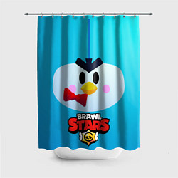 Шторка для душа Brawl Stars Penguin, цвет: 3D-принт