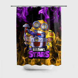 Шторка для душа BRAWL STARS CARL, цвет: 3D-принт