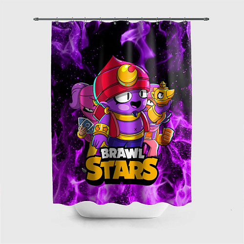 Шторка для ванной BRAWL STARS GENE / 3D-принт – фото 1