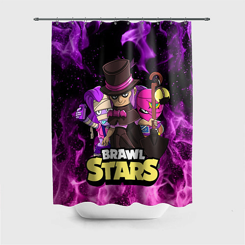 Шторка для ванной BRAWL STARS MORTIS / 3D-принт – фото 1