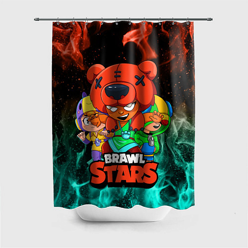 Шторка для ванной BRAWL STARS NITA / 3D-принт – фото 1