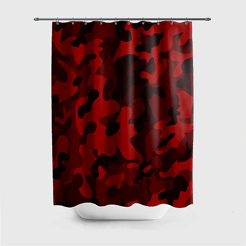 Шторка для ванной RED MILITARY / 3D-принт – фото 1