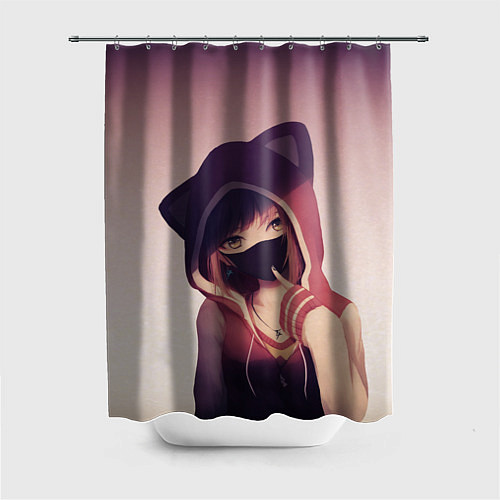 Шторка для ванной Аниме / 3D-принт – фото 1