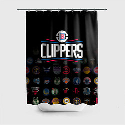 Шторка для ванной Los Angeles Clippers 2