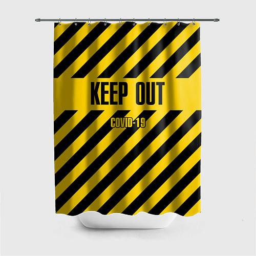 Шторка для ванной Keep out / 3D-принт – фото 1
