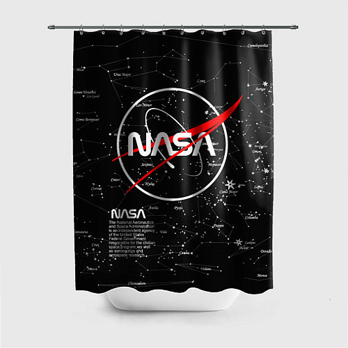 Шторка для ванной NASA / 3D-принт – фото 1