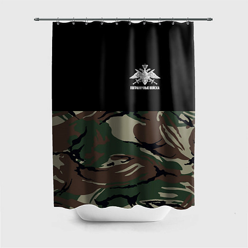 Шторка для ванной Пограничные Войска камуфляж / 3D-принт – фото 1