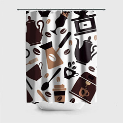 Шторка для душа Coffee, цвет: 3D-принт
