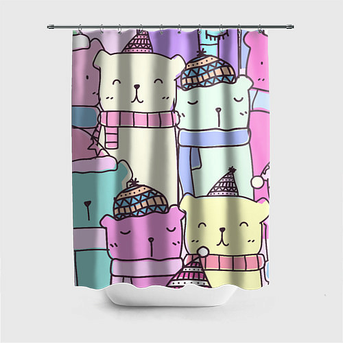 Шторка для ванной Каваи / 3D-принт – фото 1