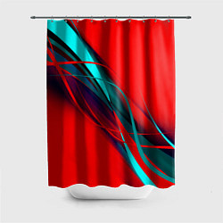 Шторка для душа GEOMETRY STRIPES, цвет: 3D-принт