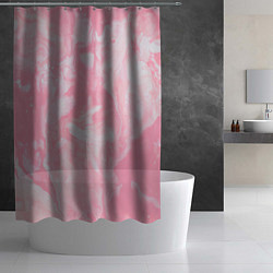Шторка для душа Розовая Богемия, цвет: 3D-принт — фото 2