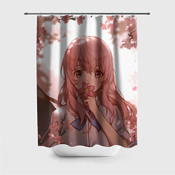 Шторка для душа Koe no Katachi, цвет: 3D-принт