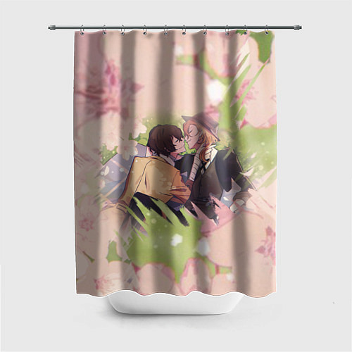 Шторка для ванной Дазай и Чуя / 3D-принт – фото 1