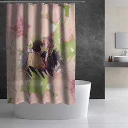 Шторка для душа Дазай и Чуя, цвет: 3D-принт — фото 2