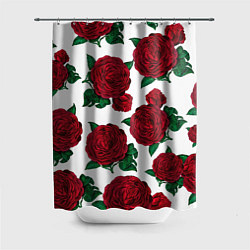 Шторка для душа Винтажные розы, цвет: 3D-принт