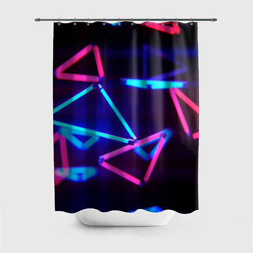 Шторка для ванной ABSTRACTION NEON / 3D-принт – фото 1