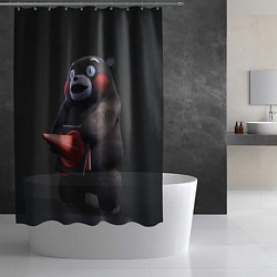 Шторка для душа Kumamon, цвет: 3D-принт — фото 2