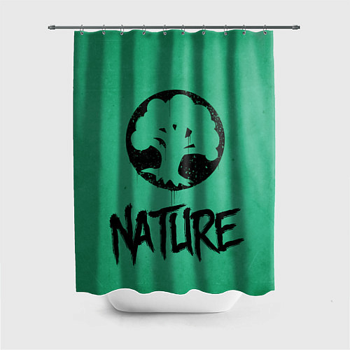 Шторка для ванной Emblems Nature / 3D-принт – фото 1