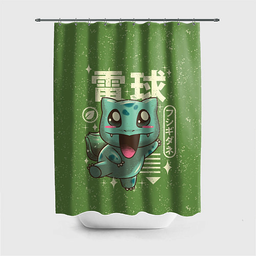 Шторка для ванной Bulbasaur / 3D-принт – фото 1