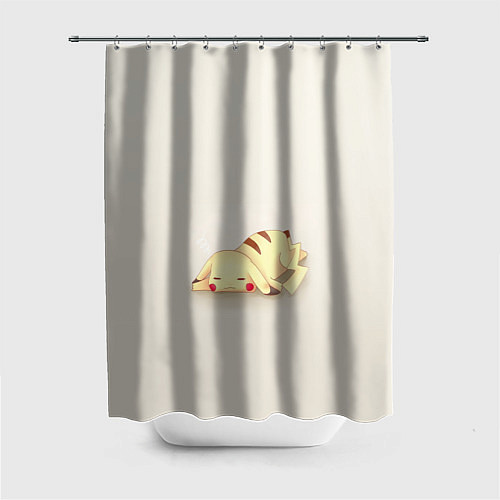 Шторка для ванной Пикачу очень устал и уснул / 3D-принт – фото 1