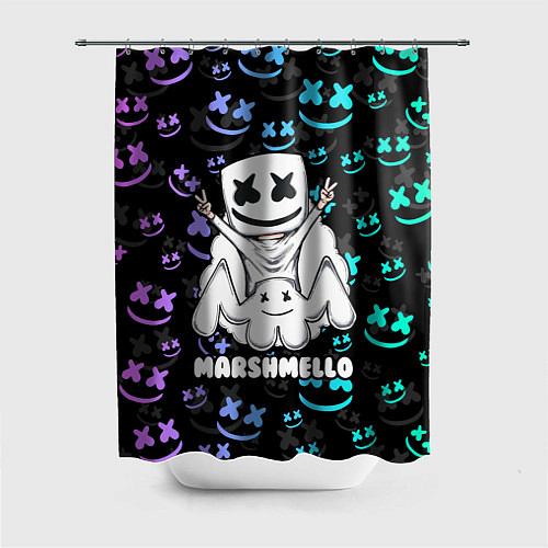 Шторка для ванной MARSHMELLO / 3D-принт – фото 1